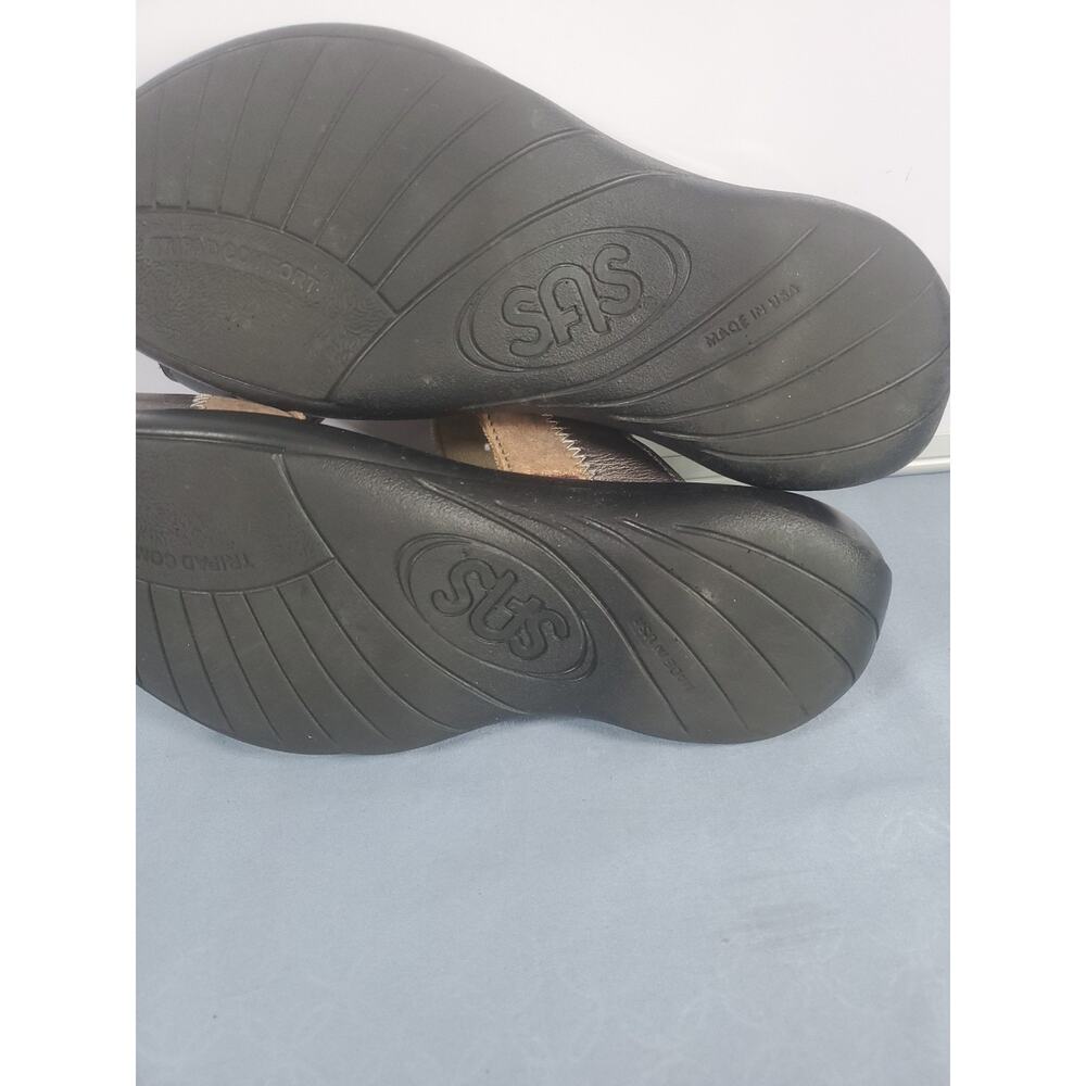 SAS Nudu Sandals Womens Dusk Metallic Pewter Bronze Leather Comfort Shoes Size 6 - Picture 14 of 14